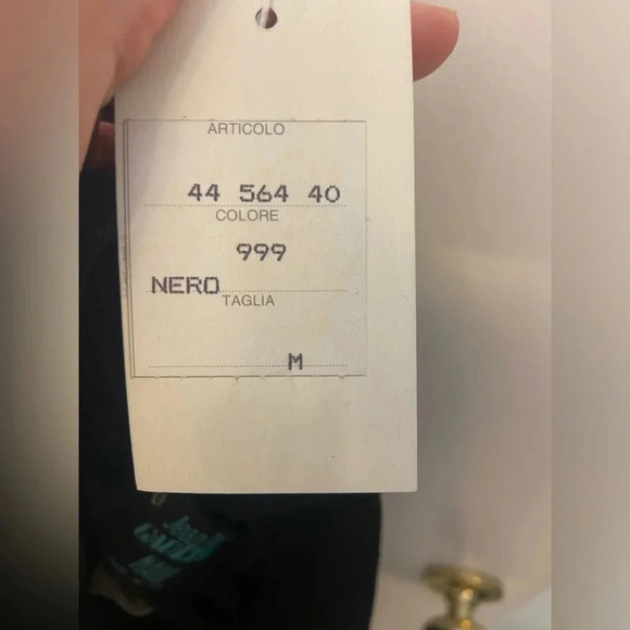 NWT Jean Paul Gaultier Maille Vintage 90's Velvet Evil Eye Leggings Black Size M - Picture 6 of 8